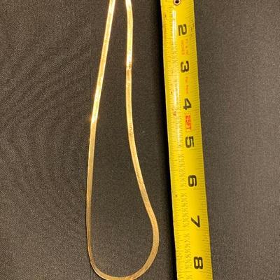 14k herringbone necklace