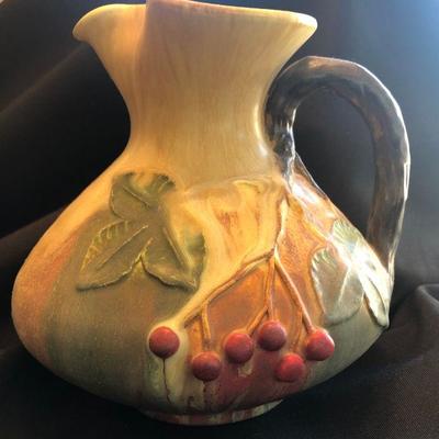 Rare Ephraim Faience High Bush Cranberry Pitcher (retired)