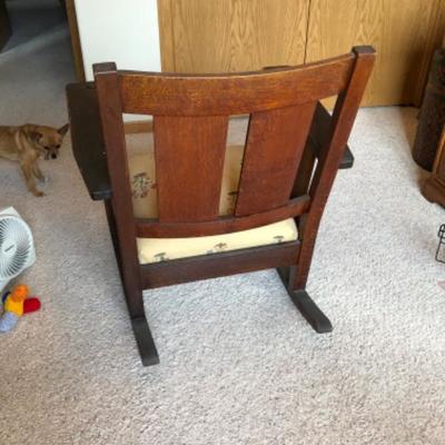 Antique Lifetime Arts & Crafts Rocking Chair