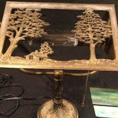 Cast Metal Sunrise/Sunset Lamp