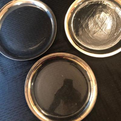 Set Of Three Annieglass Plates