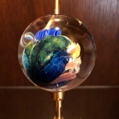 Josh Simpson Inhabited Planet w/Brass Stand