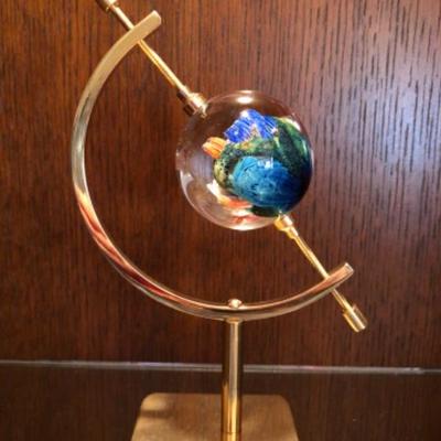Josh Simpson Inhabited Planet w/Brass Stand
