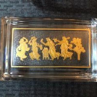 Val St Lambert Crystal Box