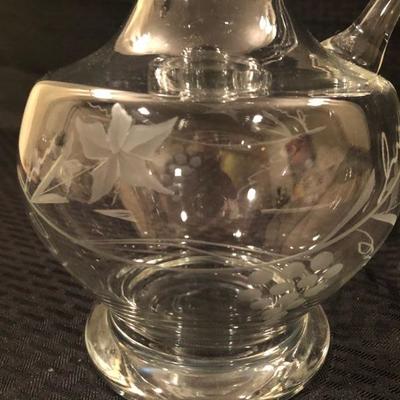 Etched Crystal Decanter