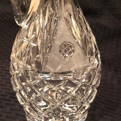 Cut crystal decanter