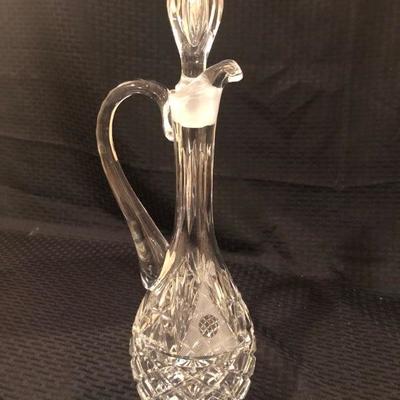 Cut crystal decanter