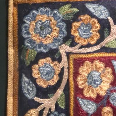 Archivally Framed Handmade Silk Prayer Rug
