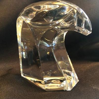 Cristal St. Louis France Falcon Head
