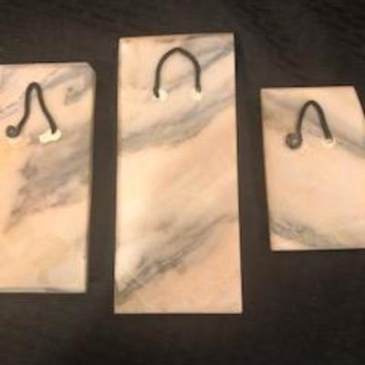 Bronze and Marble Greek Plaques