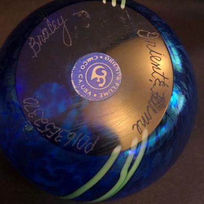 Orient & Flume â€œMystic Floralâ€ Paperweight - signed & numbered