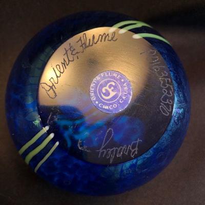 Orient & Flume â€œMystic Floralâ€ Paperweight - signed & numbered