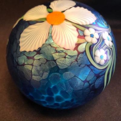 Orient & Flume â€œMystic Floralâ€ Paperweight - signed & numbered