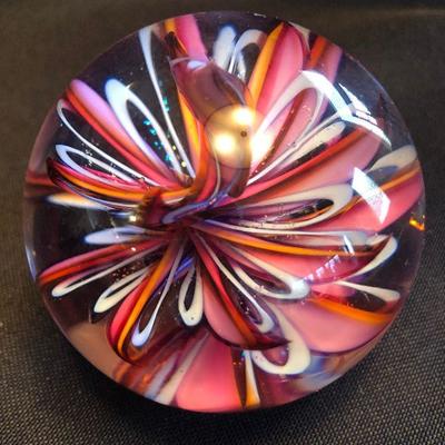 Art Glass Paperweight-signed