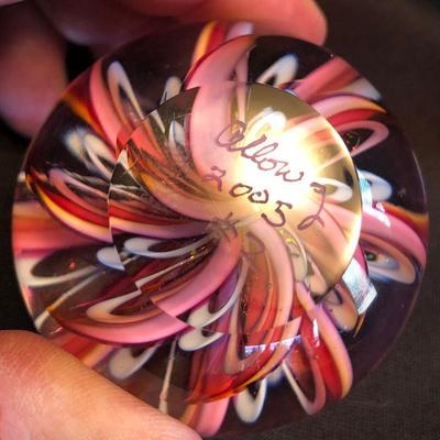 Art Glass Paperweight-signed