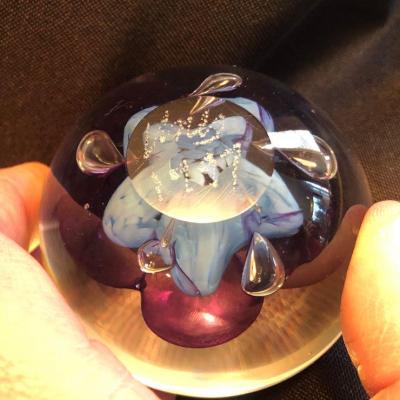 Art Glass Paperweight- signed