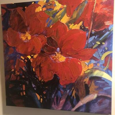Simon Bull Artist Enhanced Print on Canvas