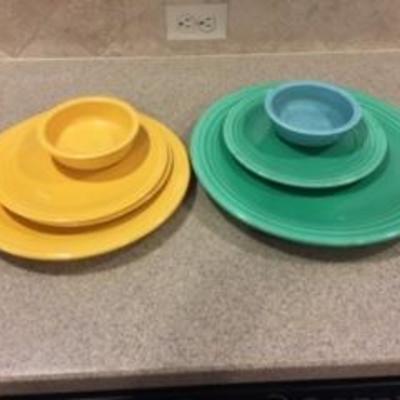 Vintage fiesta ware 7 pcs