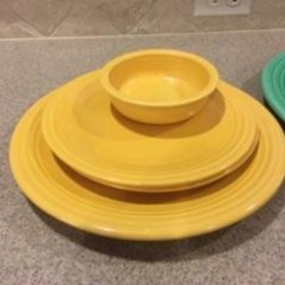 Vintage fiesta ware 7 pcs