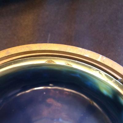Loetz Art Glass & Bronze Dish (small imperfection as seen in last pic)