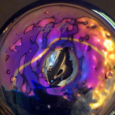 Art Glass Vase 1984 - signed