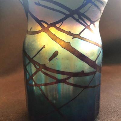 Art Glass Vase 1984 - signed