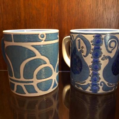 Royal Copenhagen Annual Mugs, â€˜68 & â€˜69