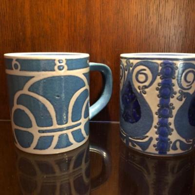 Royal Copenhagen Annual Mugs, â€˜68 & â€˜69