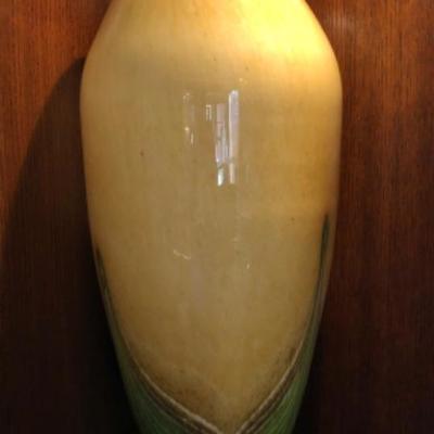 Tall Murano Pulled Feather Vase