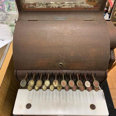 Antique National cash register w/keys 