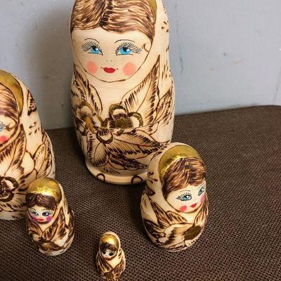 Lot #3 Russian Nesting Dolls 