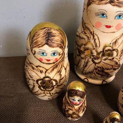 Lot #3 Russian Nesting Dolls 