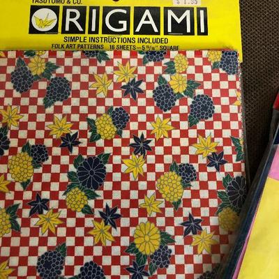 Lot #36 Origami Paper Colored & Patterned