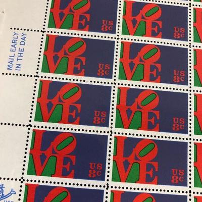 Lot #65 8 cent LOVE Stamps 