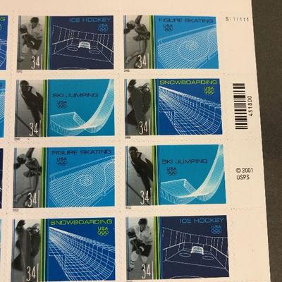Lot #68 (20) Winter Sports 34Cents 