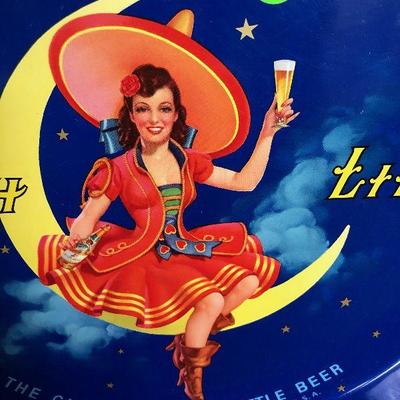 Lot #74 Miller Moon High Life Beer Tin Tray 