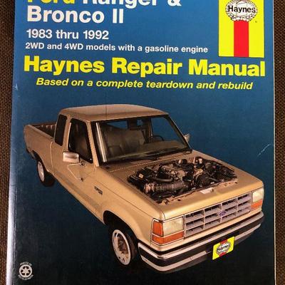 Lot #75 Ford Ranger and Bronco II Repair Manuel
