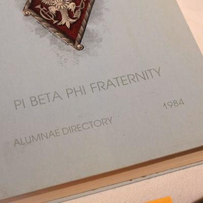 Lot 66 Pi Beta Phi Fraternity 1984 Book