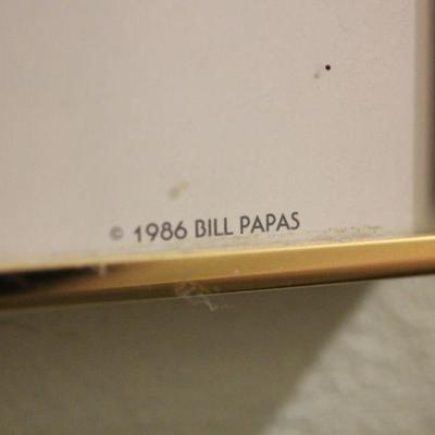 Lot 78 1986 Bill Papas Framed Poster