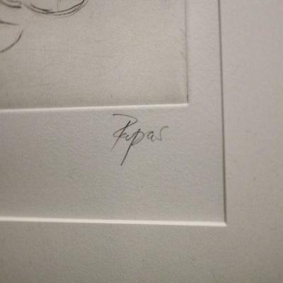 Lot 79 Signed Serigraph by Bill Papas
