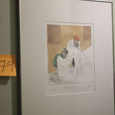 Lot 79 Signed Serigraph by Bill Papas