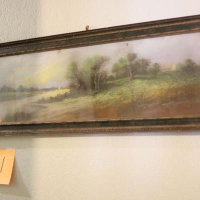 Lot 81 Old Framed Print w/ Org. Glass
