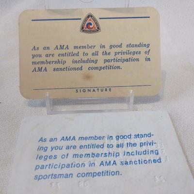 AMA Membership Cards '60's & '70's