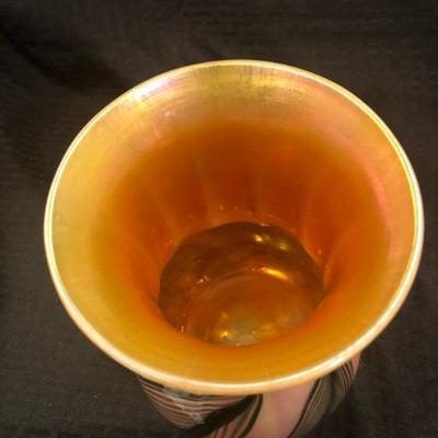 Lundberg Studios Pulled Feather Vase