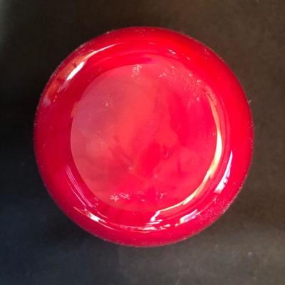 Art Glass Vase-unsigned