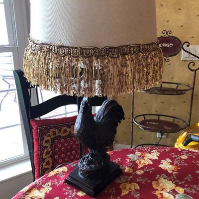 cute rooster lamp