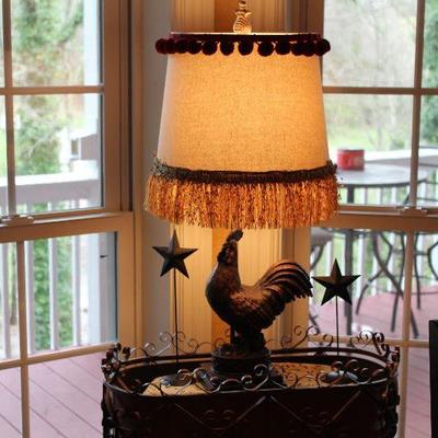 cute rooster lamp