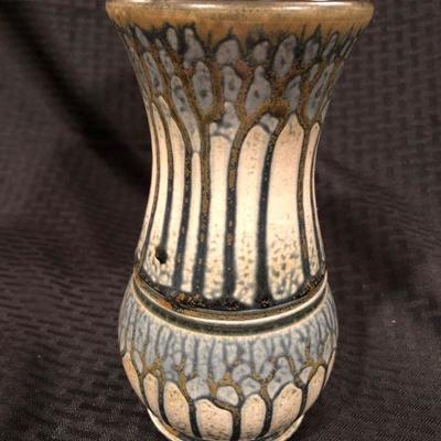 Frank Stofan Art Pottery Cobalt Trees 2013