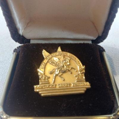 1990 Kentucky Derby Festival Metal Gold Pin