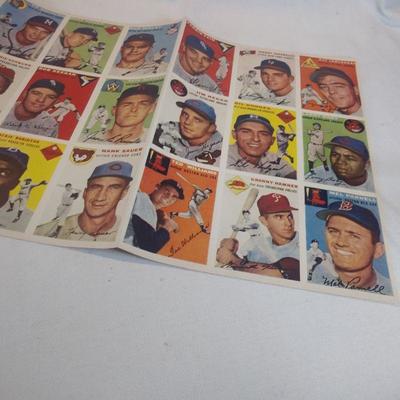 1954 Sports Illustrated #1 Inaugural First Issue - with Topps Cards Attached